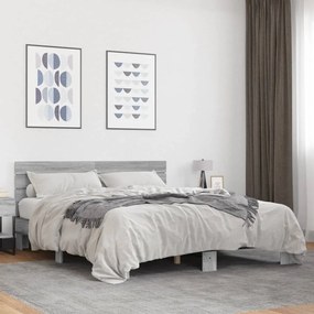 Giroletto grigio sonoma 150x200 cm in legno multistrato metallo