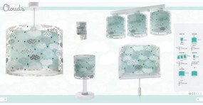 Dalber D-41413H - Plafoniera per bambini NUVOLE 3xE27/60W/230V