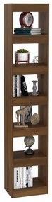 Libreria/divisorio rovere marrone 40x30x198 cm