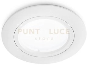 Gfa310- faretto tondo d.7,8cm 1 luce attacco gu10 bianco ip44 da in...