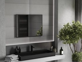 Mexen Loft specchio da bagno rettangolare 80 x 60 cm, cornice nera - 9852-080-060-000-70