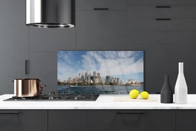 Pannello cucina paraschizzi Sea City Case Sydney 100x50 cm