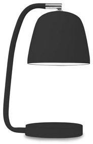 Lampada da tavolo nera con paralume in metallo (altezza 28 cm) Newport - it's about RoMi