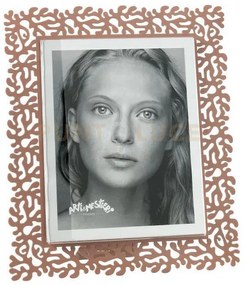 Portafoto di design corallo maxi mocha mousse in ferro e polimetilm...