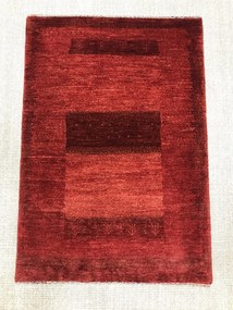 Loribaft Tappeto 80 x 120 Rosso (Iran) Annodato A Mano