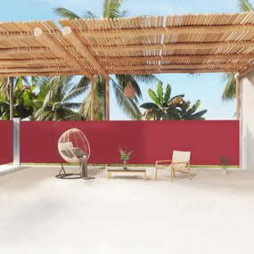 Tenda Da Sole Laterale Retrattile Rossa 160x1200 Cm /