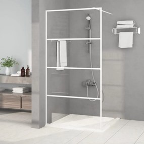 Parete Doccia Walk İn Bianca 100x195 Cm Vetro Trasparente Esg /
