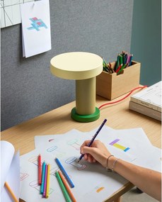 Lampada da tavolo verde (altezza 25 cm) Magic - Hübsch