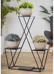 Portafiori 95x78 cm nero