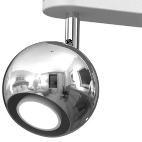 Luce Spot COMET 3xGU10/8W/230V bianco/cromo lucido