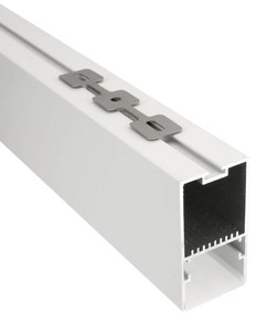 Plafoniera Lineare Bianca da soffitto in Alluminio per Striscia LED 1 e 2 metri Variante Lunghezza 1 Metro