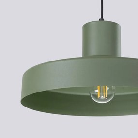 Sollux SL.1705 - Lampadario a sospensione con filo BILO 1xE27/15W/230V diametro 35 cm verde