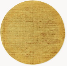 Tappeto rotondo in viscosa fatto a mano Jane