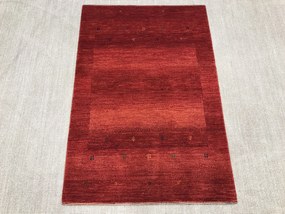 Loribaft Tappeto 100 x 150 Rosso (Iran) Annodato A Mano
