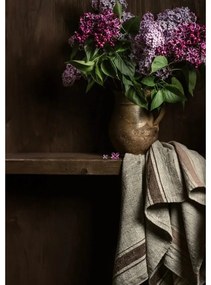 Runner da tavola in lino 40x200 cm Beige Stripe Vintage - Linen Tales