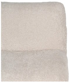 Poltrona beige in tessuto bouclé - Ixia