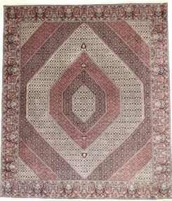 Bidjar Tappeto 340x390 Marrone (Iran) Annodato A Mano