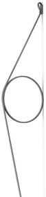 Flos Wirering Lampada da parete H.208 cm a luce indiretta con dimmer e cavo grigio/Anello Grigio