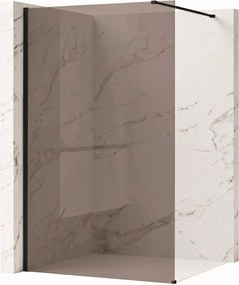 Parete doccia Rea Flexi Brown / Black 80