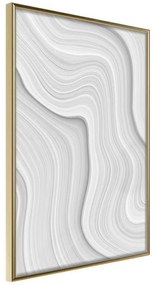 Poster  Snow Contour Lines  Cornice Quadri Cornice d'oro, Larghezza x Altezza Home decor 20x30