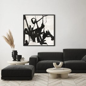 Quadro dipinto a mano 100x100 cm Playblack 1 - Malerifabrikken
