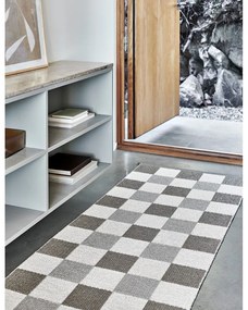 Passatoia da interno/esterno beige/color crema 70x300 cm Pix Dark Linen – Pappelina