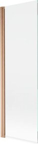 Mexen Mist paravento per doccia a 1 anta 70 x 150 cm, trasparente, rame spazzolato - 8A9-070-001-65-00