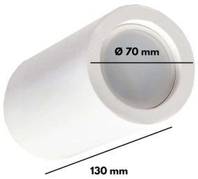 Applique da Soffitto in Gesso Pitturabile H130mm 1xGU10