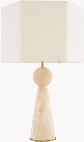 Lampada da tavolo in travertino Novak