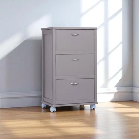 Carrello mobiletto con ante a ribalta e piano in mattonelle TORTORA