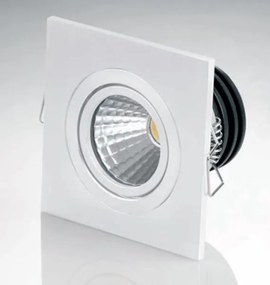 Vivida faretto inc.quadr.bianco led 3w 260lm