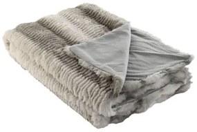 Coperta Home ESPRIT Grigio 130 x 170 x 0,5 cm