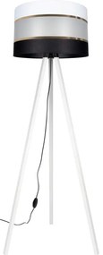Lampada da terra CORAL 1xE27/60W/230V bianco/nero/oro