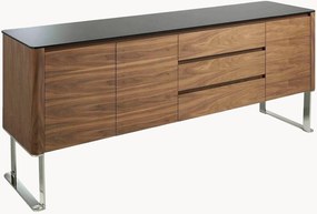 Credenza con piano in vetro Mariana