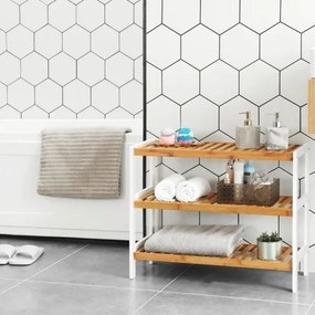 Scarpiera MATE marrone/bianco