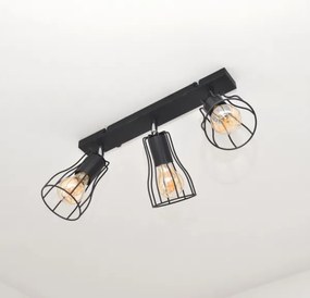 LED Faretto TUBE II 3xE27/15W/230V nero