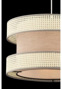 Lampadario a sospensione con cavo HALO 1xE27/60W/230V beige/crema