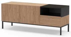 Mobile TV color legno naturale 140x55 cm Cailin - Marckeric