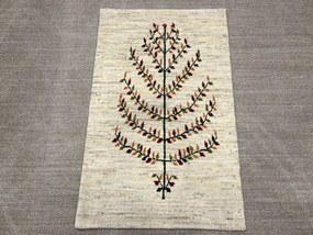 Gabbeh Tappeto 130x80 Beige (Iran) Annodato A Mano