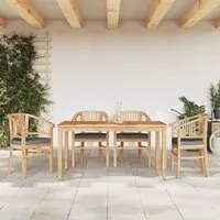 Set da Pranzo per Giardino 5 pz in Legno Massello di Teak 3155771