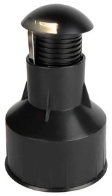 Faretto 3W Monodirezione IP67 Nero - Professional Colore Bianco Caldo 2.700K