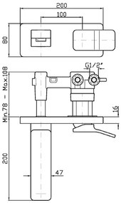 Zucchetti Soft ZP7292 Parte Esterna Miscelatore Lavabo senza parte incasso Cromo