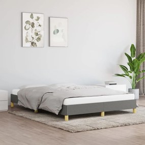 Giroletto Senza Materasso Grigio Scuro 140x190 Cm Tessuto /