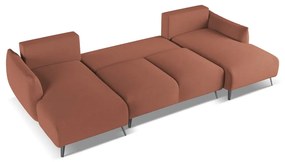 Divano angolare rosa Malie – Makamii