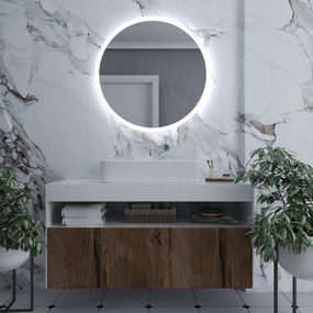 Specchio rotondo con luce LED E1