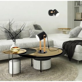 Eglo 43047 - Lampada da tavolo HORNWOOD 1xE27/28W/230V