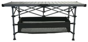 Tavolo da campeggio pieghevole 123x55cm antracite