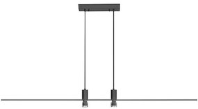 Lampadario LED a sospensione con filo LED/19W/230V 3000K nero