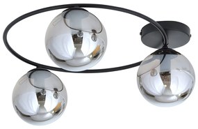 Lampada da soffitto in acciaio SOPRA 3 da interno 3xE14