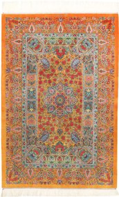 Ghom Tappeto persiano 120 x 80 Giallo (Iran) Annodato A Mano